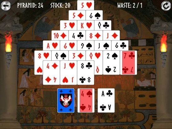 Изображение игры: Pyramid Solitaire Premium