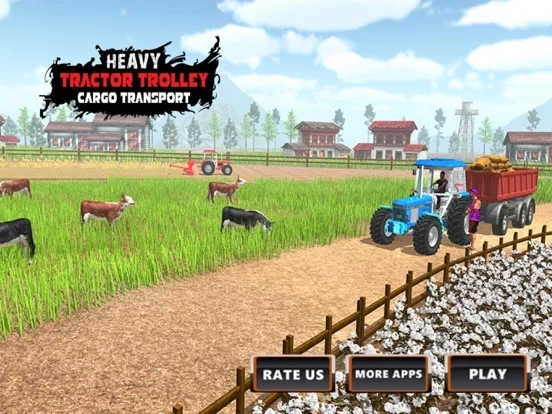 Изображение игры: Farmer Tractor Cargo Transport