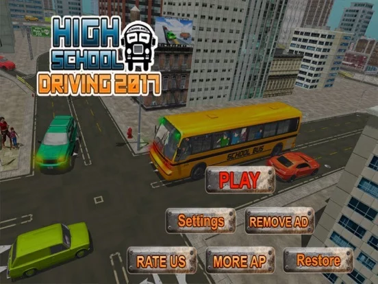 Изображение игры: High School Bus Driving 2017