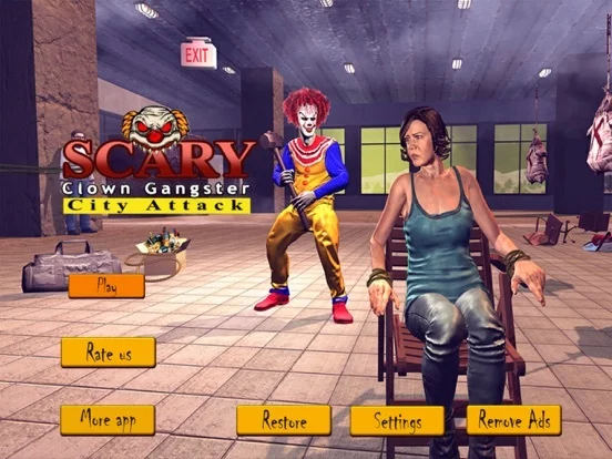 Изображение игры: Scary Clown Gangster Attack