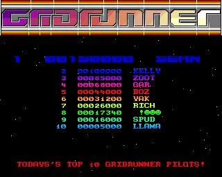 Изображение игры: Gridrunner