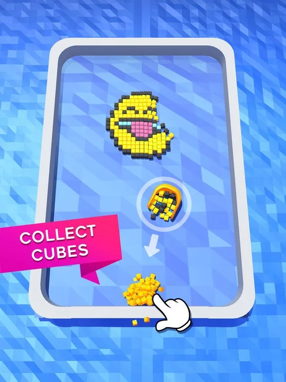 Изображение игры: Collect Cubes