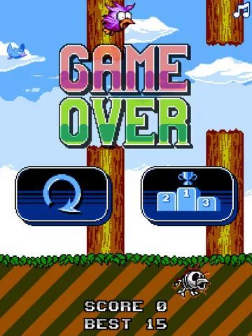 Изображение игры: Skate Bird - The Adventure of a Flappy Tiny Bird