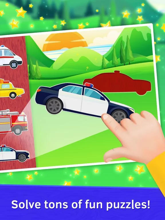 Изображение игры: Baby Puzzles: Cars Matching Game