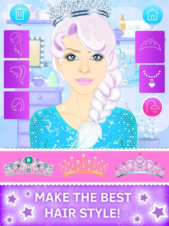Изображение игры: Ice Queen Princess Beauty Salon