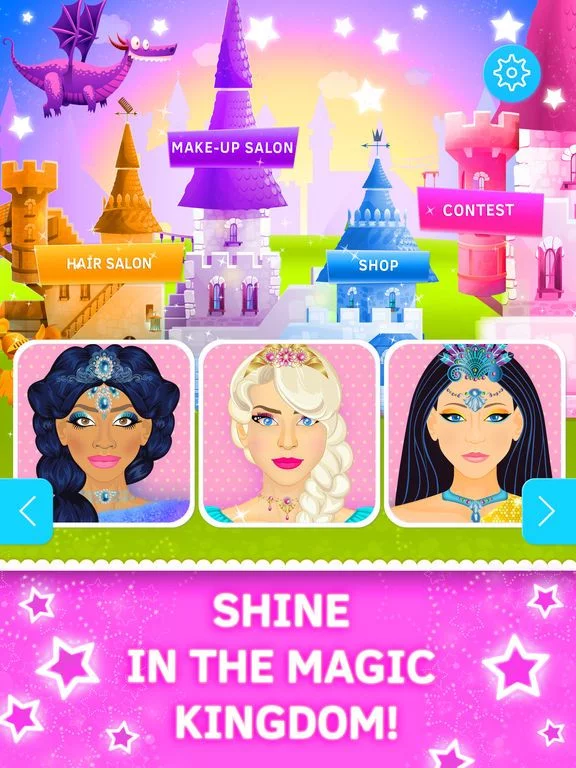 Изображение игры: Princess Makeup and Hair Salon. Games for girls