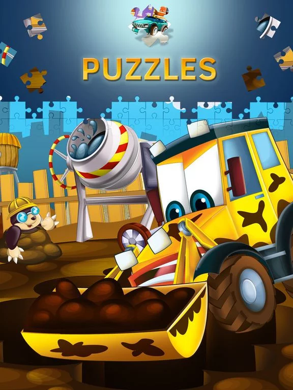 Изображение игры: Cartoon Cars Puzzles for Kids