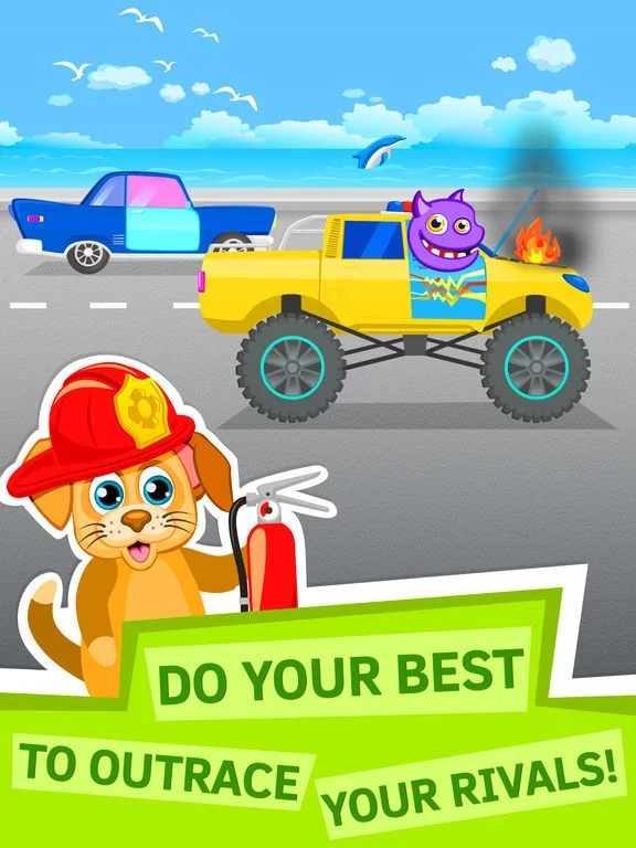 Изображение игры: Kids Race Car Game for Toddlers