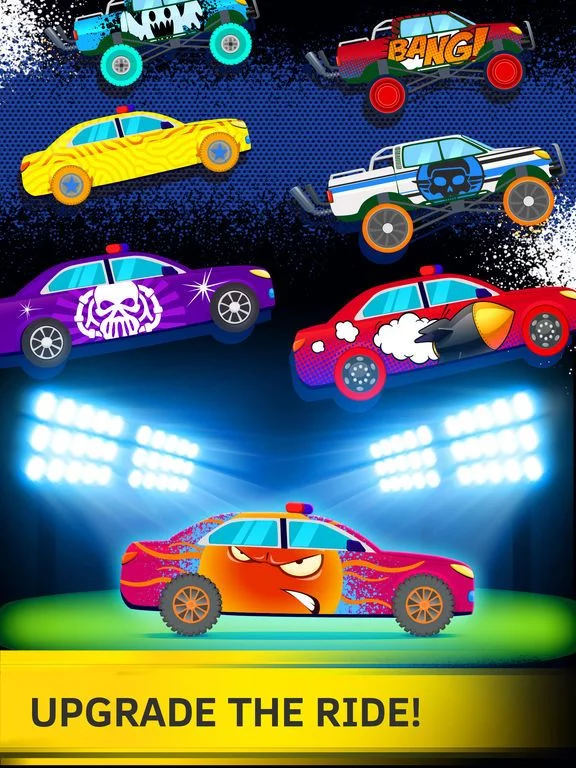 Изображение игры: 2 Player Car Race Games. Demolition derby car