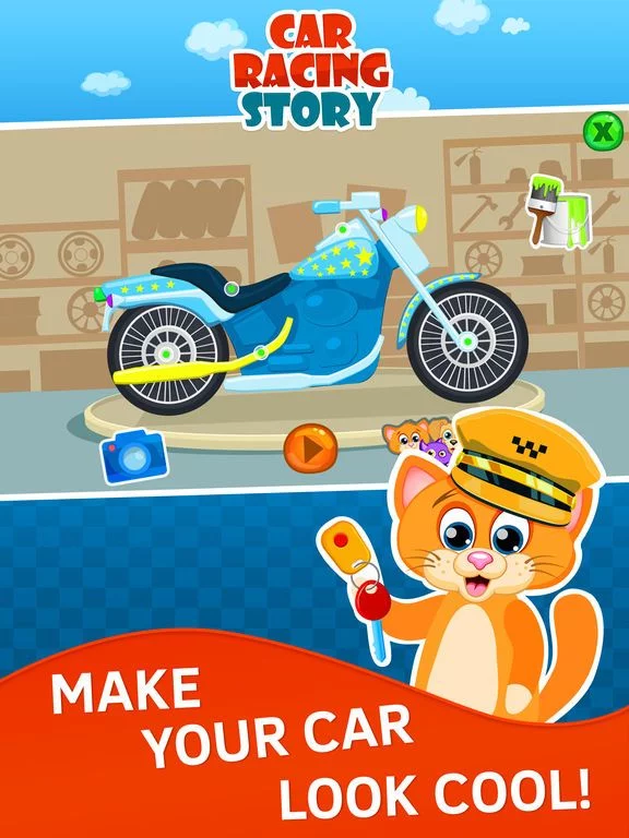 Изображение игры: Toddler Racing Car Game for Kids. Premium