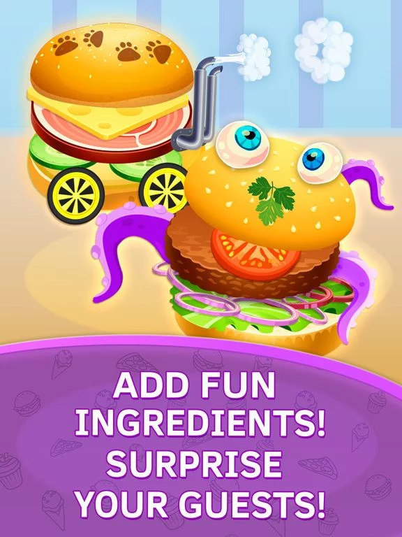 Изображение игры: Burger Chef. Baby and Toddler Kitchen Game