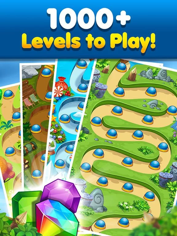 Изображение игры: Gem Drop: Match-3 Puzzle Mania