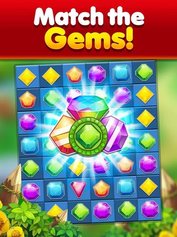 Изображение игры: Gem Drop: Match-3 Puzzle Mania
