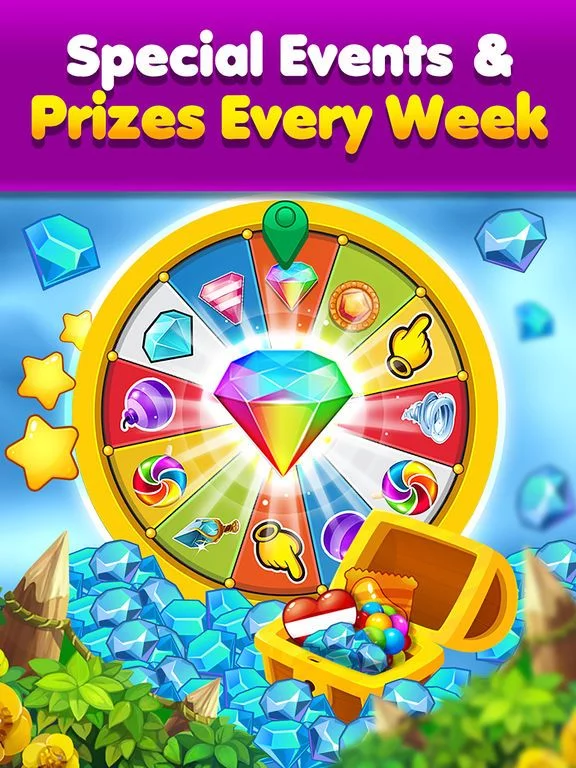 Изображение игры: Gem Drop: Match-3 Puzzle Mania