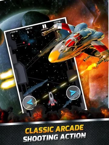 Изображение игры: Air Combat Jet Star Ship War Space Shooter Games Free