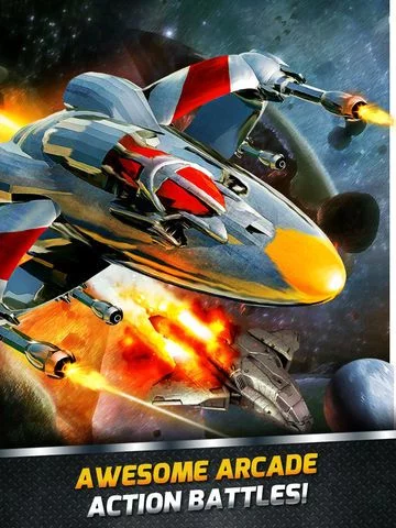 Изображение игры: Air Combat Jet Star Ship War Space Shooter Games Free
