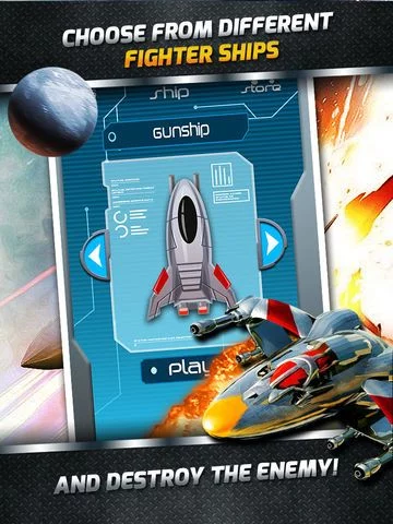 Изображение игры: Air Combat Jet Star Ship War Space Shooter Games Free