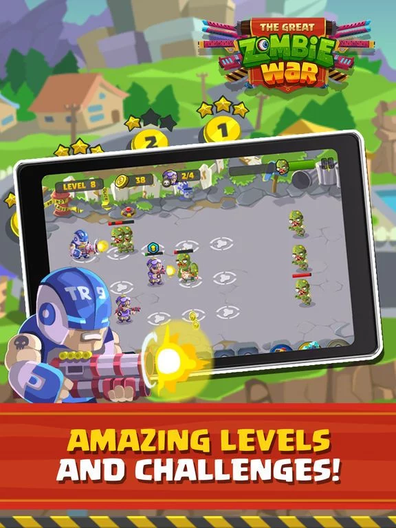 Изображение игры: Great Zombie War - The Undead Carnage Army Attack
