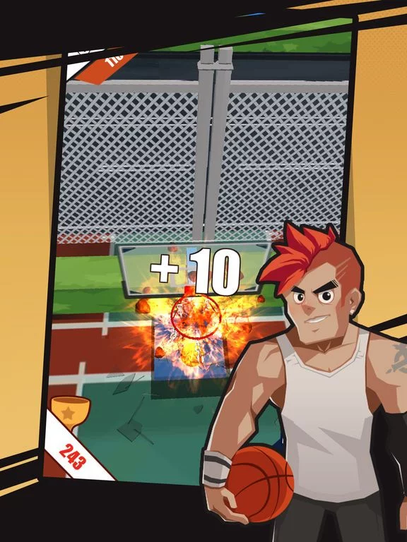 Изображение игры: Flick Basketball Shooting