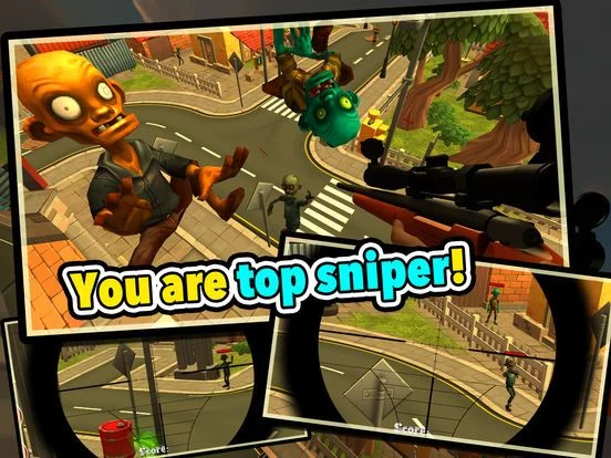 Изображение игры: Zombie Town Sniper Shooting