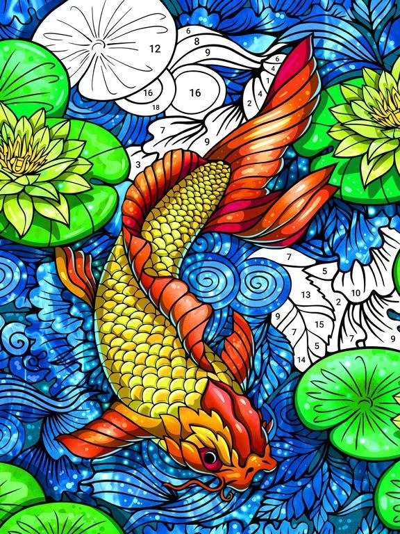 Изображение игры: Color by Number - Relax Color