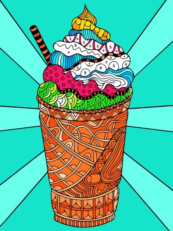 Изображение игры: Color by Number - Relax Color