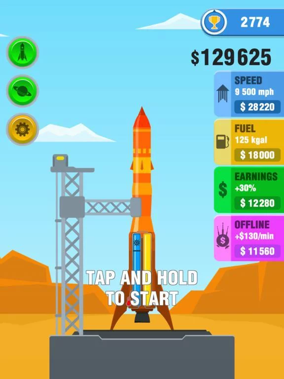 Изображение игры: Rocket Sky!