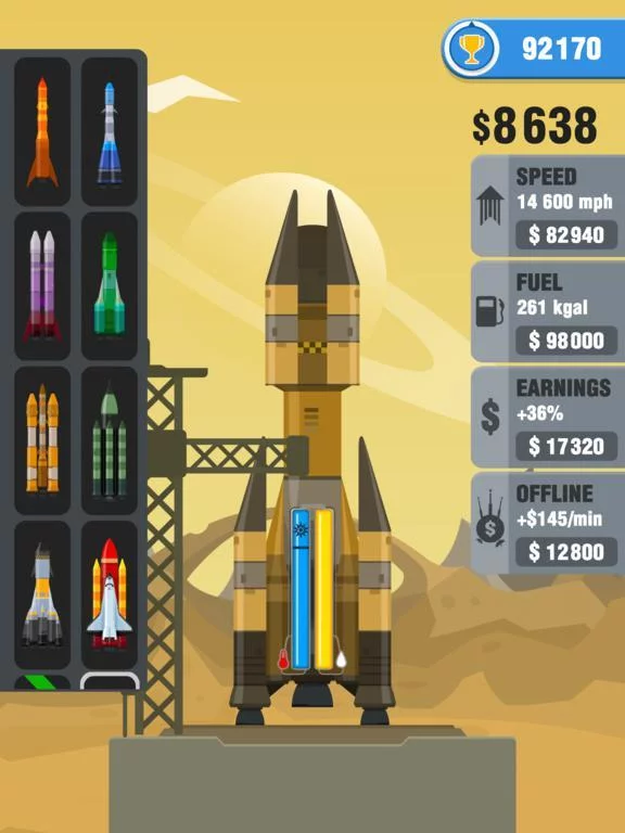 Изображение игры: Rocket Sky!