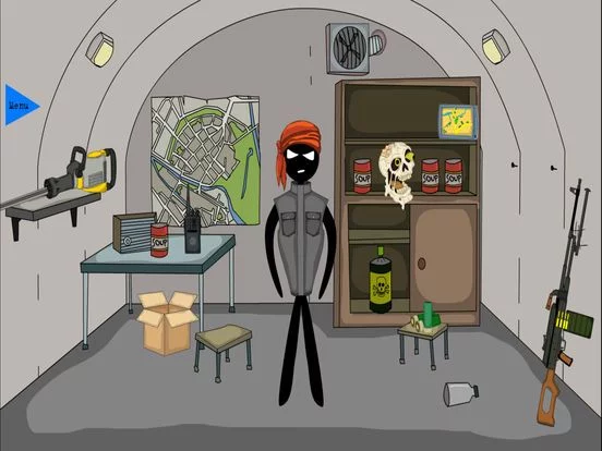 Изображение игры: Stickman Bunker