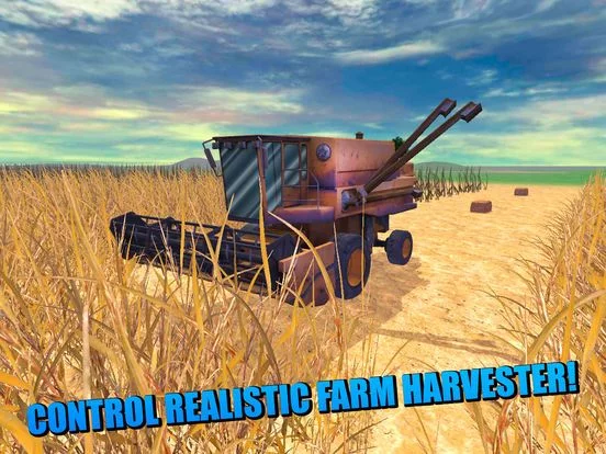 Изображение игры: Farm Harvester Tractor Simulator 3D