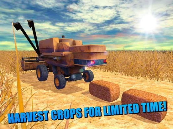 Изображение игры: Farm Harvester Tractor Simulator 3D