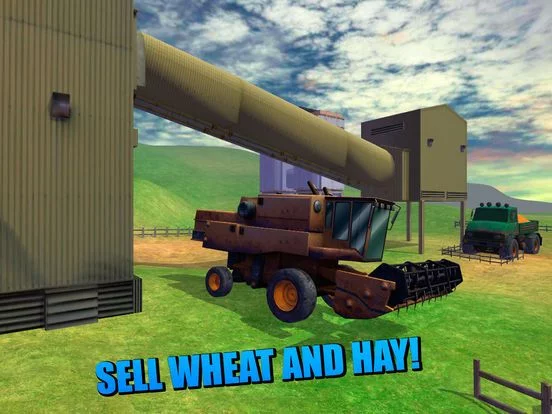 Изображение игры: Farm Harvester Tractor Simulator 3D