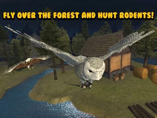 Изображение игры: Flying Owl Bird Survival Simulator 3D