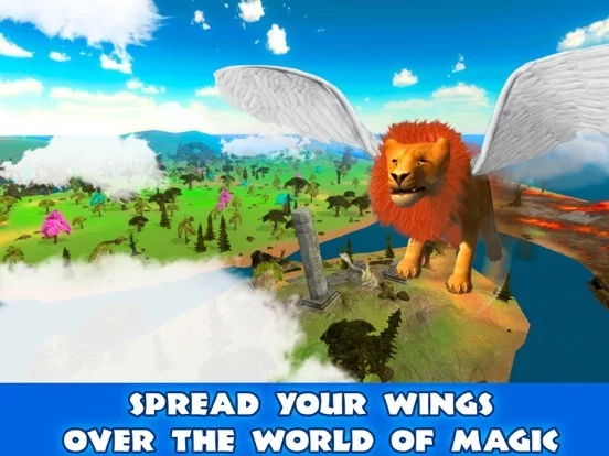 Изображение игры: Wild Flying Lion Simulator 3D