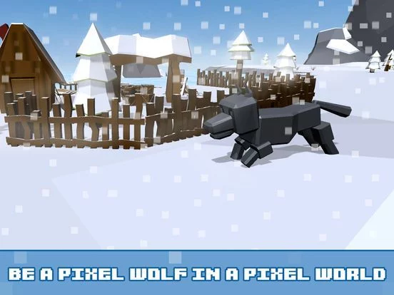 Изображение игры: Pixel Wolf Survival Simulator
