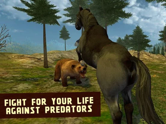 Изображение игры: Wildlife: Horse Survival Simulator 3D