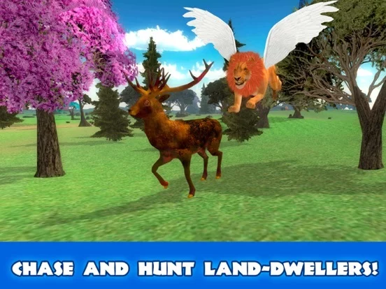 Изображение игры: Wild Flying Lion Simulator 3D