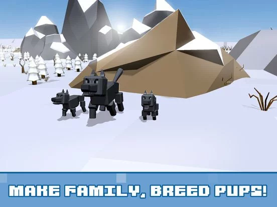 Изображение игры: Pixel Wolf Survival Simulator