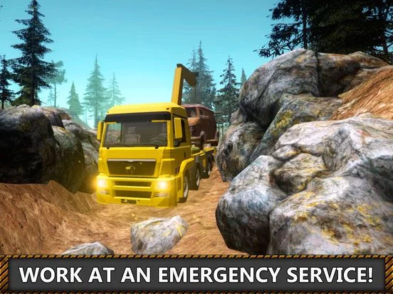Изображение игры: Tow Truck Simulator: Offroad Car Transporter
