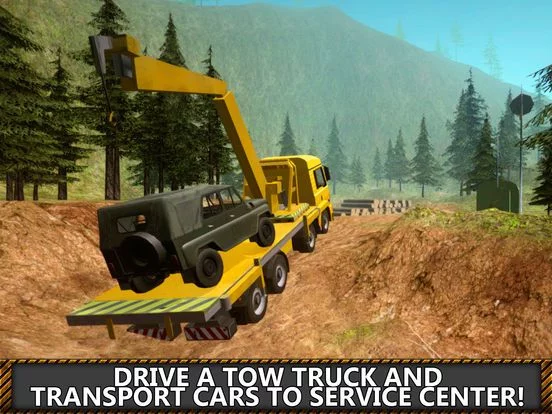 Изображение игры: Tow Truck Simulator: Offroad Car Transporter