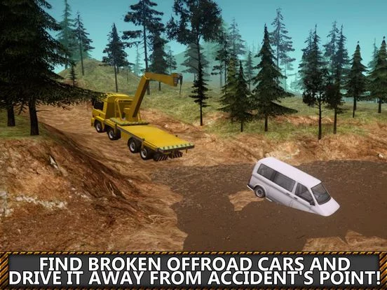 Изображение игры: Tow Truck Simulator: Offroad Car Transporter