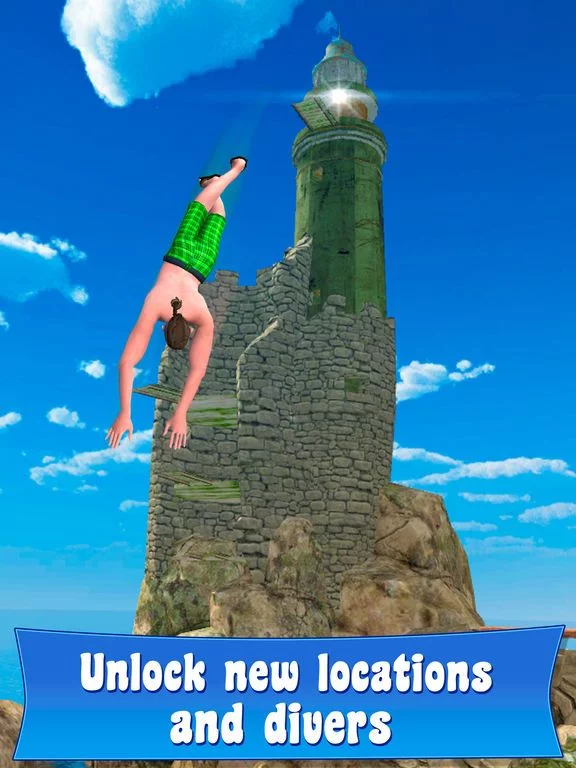Изображение игры: Swimming Pool Cliff Flip Diving Simulator 3D
