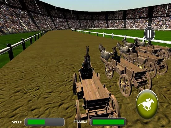 Изображение игры: Crazy Horse Cart Race