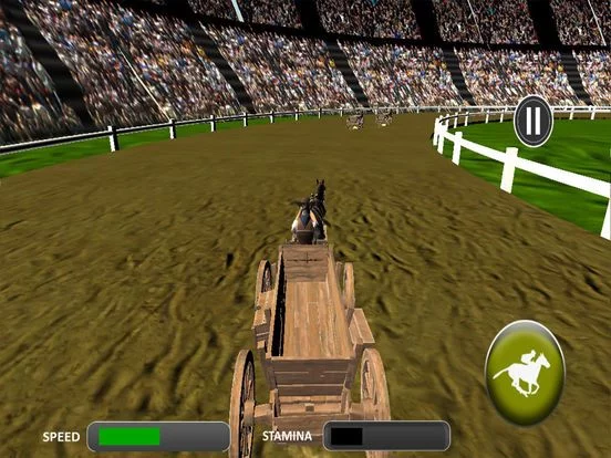 Изображение игры: Crazy Horse Cart Race