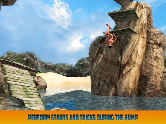 Изображение игры: Cliff Flip Diving: Swimming Simulator