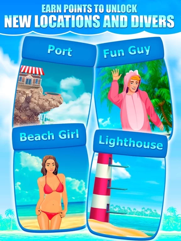 Изображение игры: Cliff Flip Diving 2D: Swimming Simulator Full