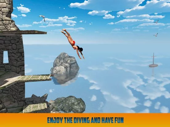 Изображение игры: Cliff Flip Diving: Swimming Simulator