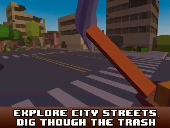 Изображение игры: Pixel City Survival Simulator 3D