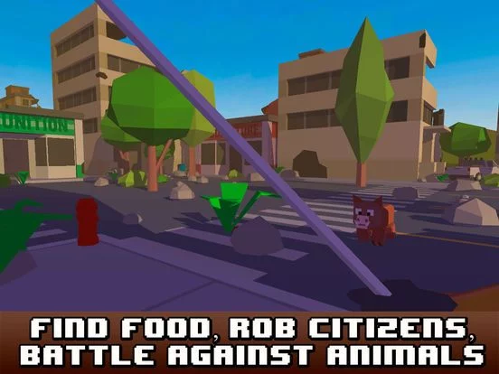 Изображение игры: Pixel City Survival Simulator 3D