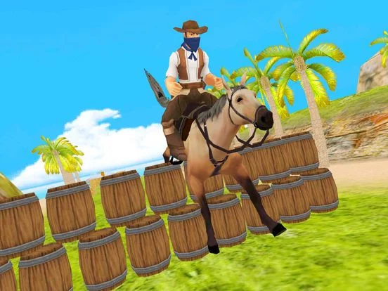 Изображение игры: Jumping Horse Riding: 3d